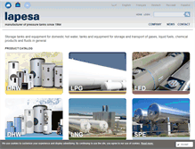 Tablet Screenshot of lapesa.com